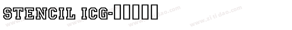 Stencil ICG字体转换